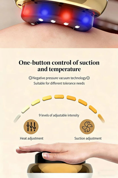 Electric Scraping Massage Cupping Massager Suction Cup Heating Suction Cup Heating Anti-Cellulite Beauty Device Cupping Device