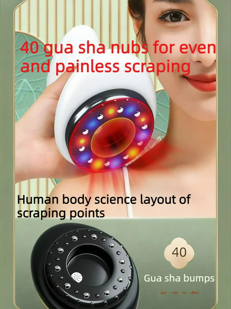 Electric Scraping Massage Cupping Massager Suction Cup Heating Suction Cup Heating Anti-Cellulite Beauty Device Cupping Device