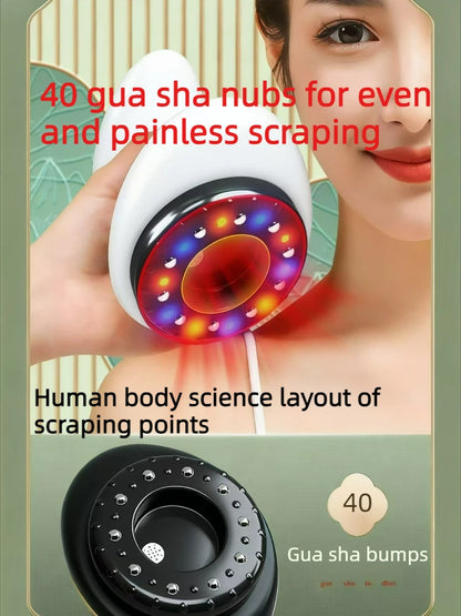 Electric Scraping Massage Cupping Massager Suction Cup Heating Suction Cup Heating Anti-Cellulite Beauty Device Cupping Device