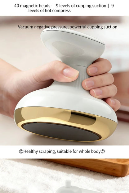 Electric Scraping Massage Cupping Massager Suction Cup Heating Suction Cup Heating Anti-Cellulite Beauty Device Cupping Device