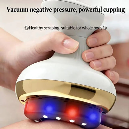 Electric Scraping Massage Cupping Massager Suction Cup Heating Suction Cup Heating Anti-Cellulite Beauty Device Cupping Device