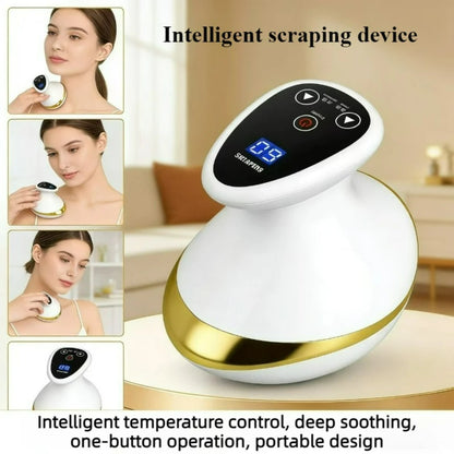 Electric Scraping Massage Cupping Massager Suction Cup Heating Suction Cup Heating Anti-Cellulite Beauty Device Cupping Device