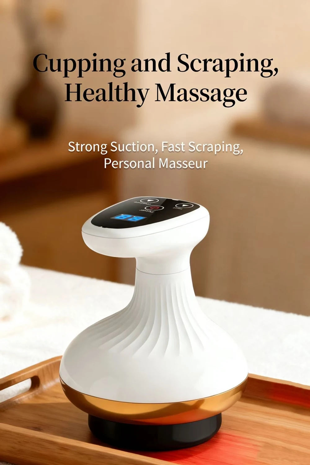 Electric Scraping Massage Cupping Massager Suction Cup Heating Suction Cup Heating Anti-Cellulite Beauty Device Cupping Device