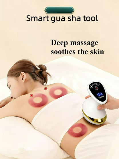 Electric Scraping Massage Cupping Massager Suction Cup Heating Suction Cup Heating Anti-Cellulite Beauty Device Cupping Device