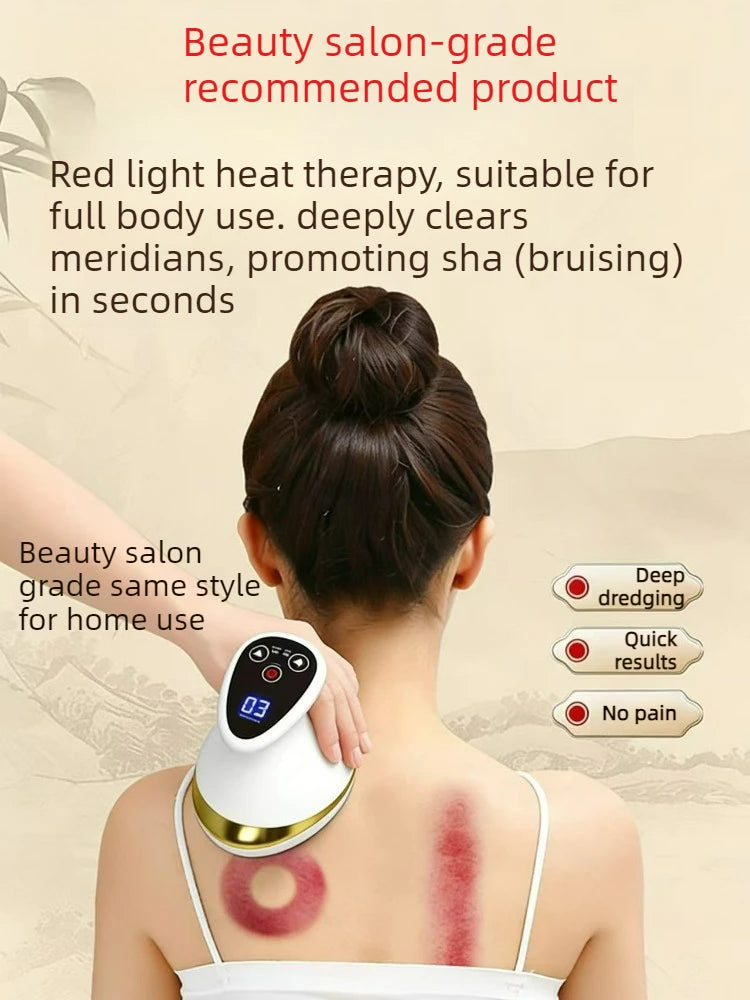 Electric Scraping Massage Cupping Massager Suction Cup Heating Suction Cup Heating Anti-Cellulite Beauty Device Cupping Device