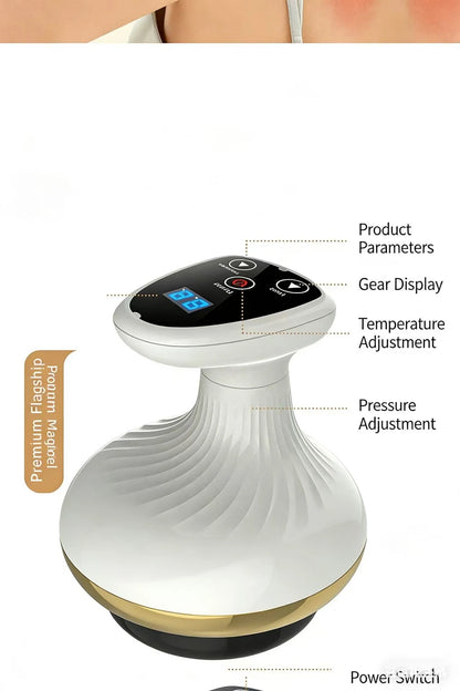 Electric Scraping Massage Cupping Massager Suction Cup Heating Suction Cup Heating Anti-Cellulite Beauty Device Cupping Device
