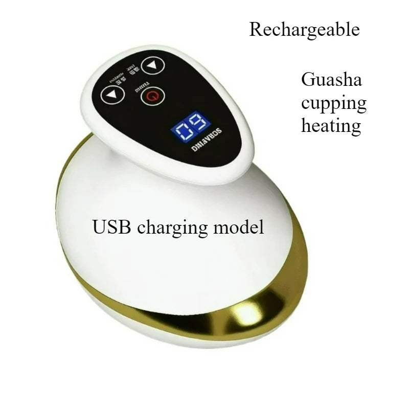 Electric Scraping Massage Cupping Massager Suction Cup Heating Suction Cup Heating Anti-Cellulite Beauty Device Cupping Device