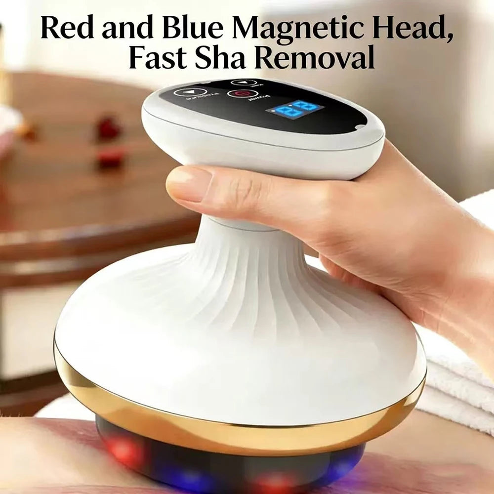 Electric Scraping Massage Cupping Massager Suction Cup Heating Suction Cup Heating Anti-Cellulite Beauty Device Cupping Device